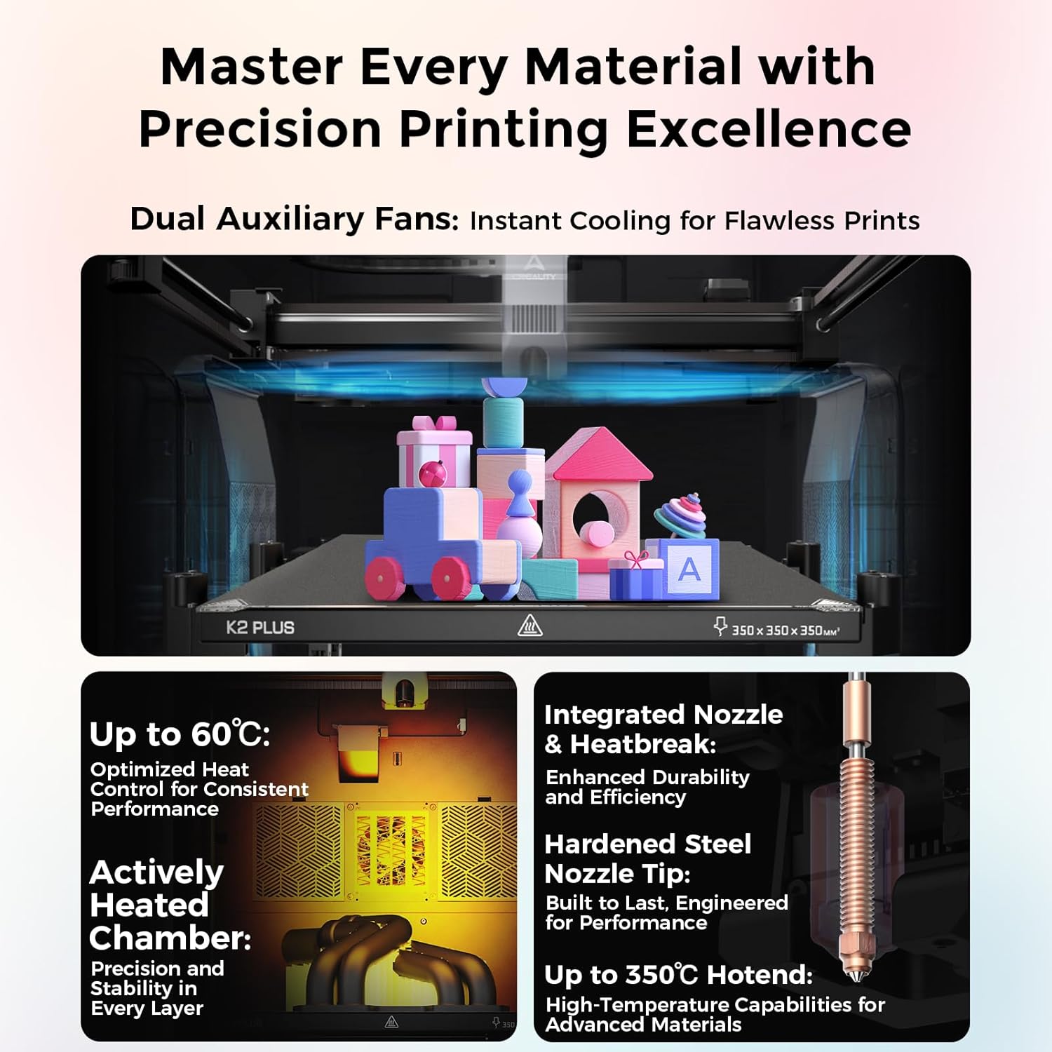 ​ ​ طابعة Creality K2 PLUS Com - مراجعة 3D Printing Design Software وسعره